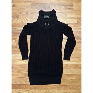 Killstar Jumper Dress Size Medium O Ring Distressed Goth Punk Emo Grunge